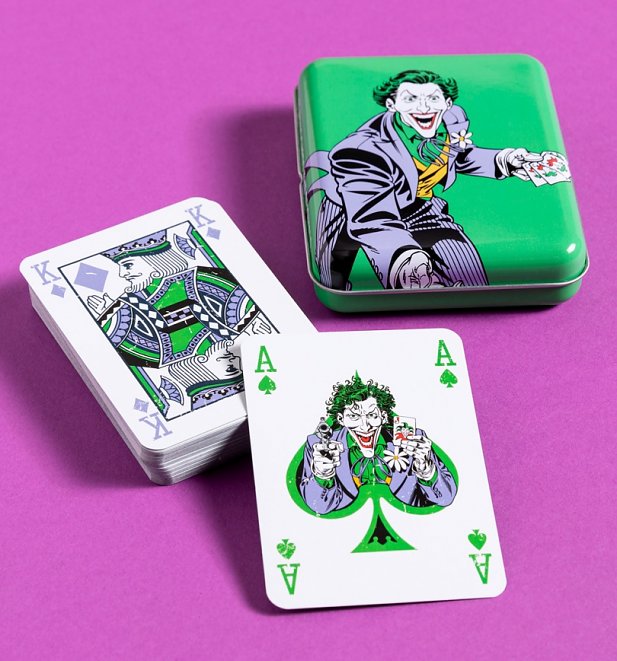 DC Comics The Joker Playing Cards in Tin