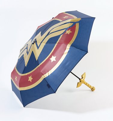 DC Comics Wonder Woman Umbrella With Sword Handle DC Comics Wonder Woman Umbrella With Sword Handle