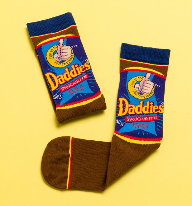 Daddies Brown Sauce Crew Socks Daddies Brown Sauce Crew Socks