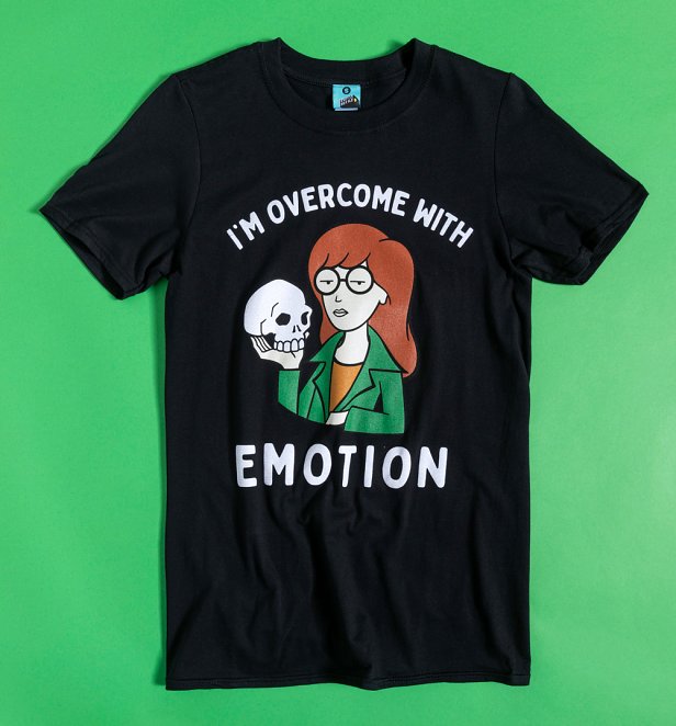 Daria I'm Overcome With Emotion Black T-Shirt