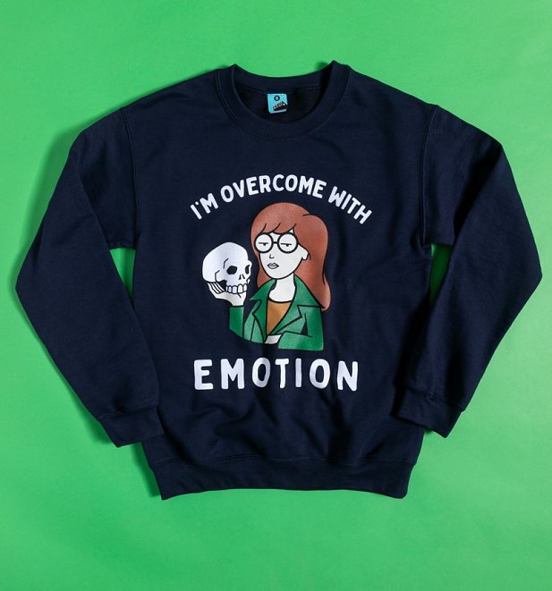 Daria I'm Overcome With Emotion Navy Sweater