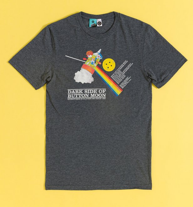 Dark Side Of Button Moon Charcoal Marl T-Shirt Dark Side Of Button Moon Charcoal Marl T-Shirt