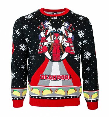 Deadpool Unicorn Christmas Jumper Deadpool Unicorn Christmas Jumper
