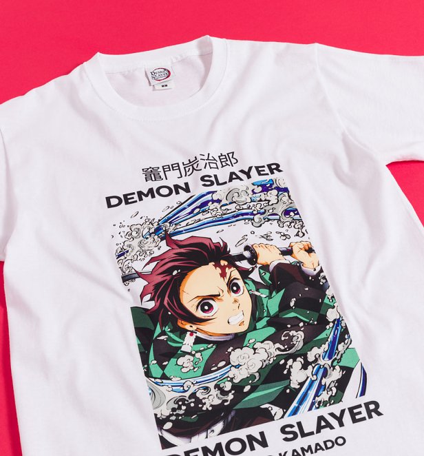 Demon Slayer Whirlpool White T-Shirt