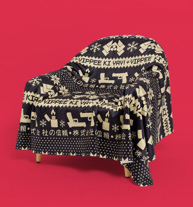 Die Hard Inspired Fair Isle Fleece Throw Die Hard Inspired Fair Isle Fleece Throw