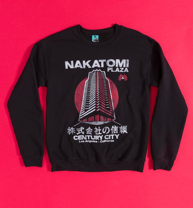 Die Hard Inspired Nakatomi Plaza Black Sweater