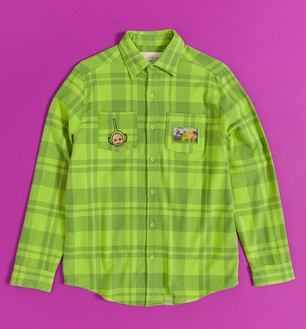 Teletubbies Dipsy Flannel Shirt from Cakeworthy Teletubbies Dipsy Flannel Shirt from Cakeworthy