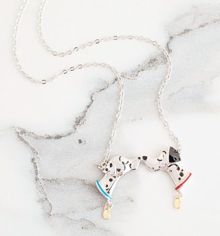 Disney 101 Dalmatians Pongo and Perdita Necklace Disney 101 Dalmatians Pongo and Perdita Necklace