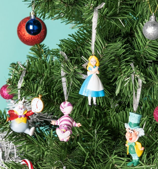 Disney Alice In Wonderland Set of 4 Hanging Decorations