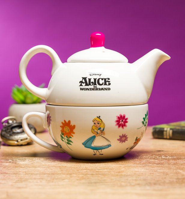 Disney Alice In Wonderland Tea For One Set