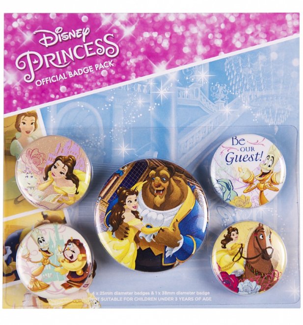 Disney Beauty And The Beast Badge Pack Disney Beauty And The Beast Badge Pack