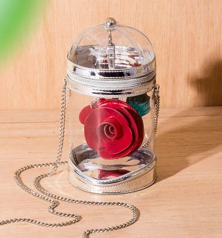 Disney Beauty & The Beast Rose Dome Cross Body Bag from Danielle Nicole Disney Beauty & The Beast Rose Dome Cross Body Bag from Danielle Nicole