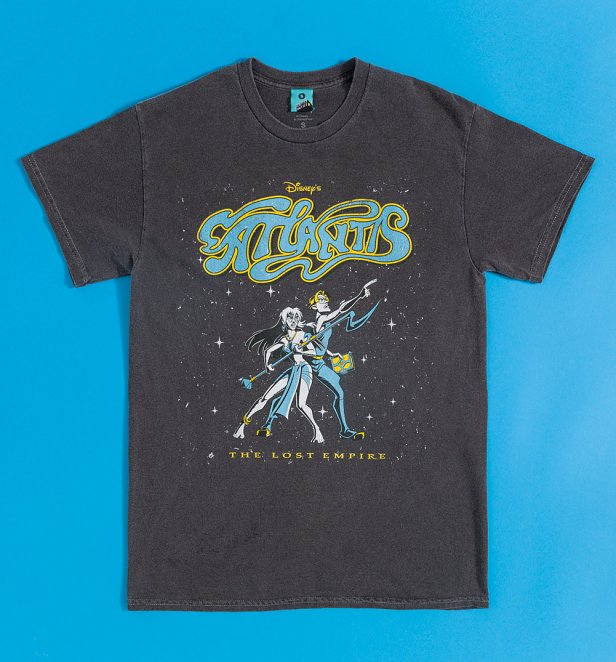 Disney Atlantis Lost Empire Vintage Wash Charcoal T-Shirt Disney Atlantis Lost Empire Vintage Wash Charcoal T-Shirt