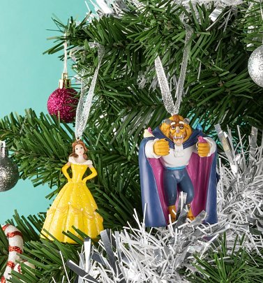 Disney Beauty and the Beast Set of 2 Hanging Decorations Disney Beauty and the Beast Set of 2 Hanging Decorations