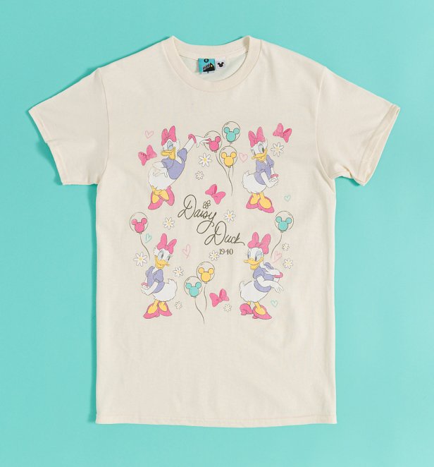 Disney Daisy Duck Party Natural T-Shirt
