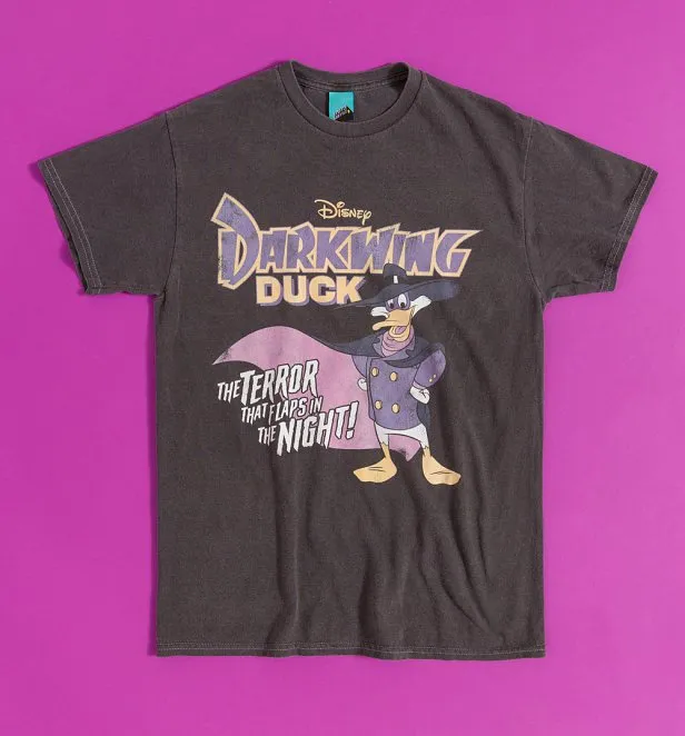 Disney Darkwing Duck Vintage Wash Charcoal T-Shirt