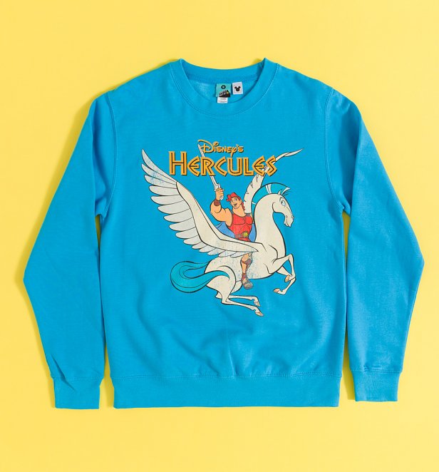 Disney Hercules Zero To Hero Blue Sweater
