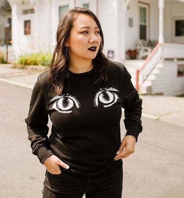 Disney Hocus Pocus Binx Back Print Sweater from Cakeworthy Disney Hocus Pocus Binx Back Print Sweater from Cakeworthy