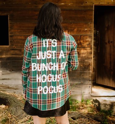 Disney Hocus Pocus Winifred Flannel Shirt from Cakeworthy Disney Hocus Pocus Winifred Flannel Shirt from Cakeworthy