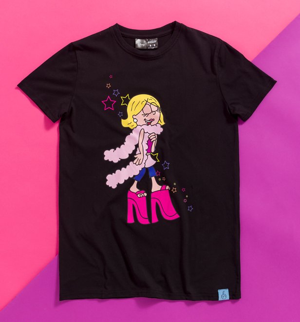 Disney Lizzie McGuire Black Front And Back Print T-Shirt from Cakeworthy