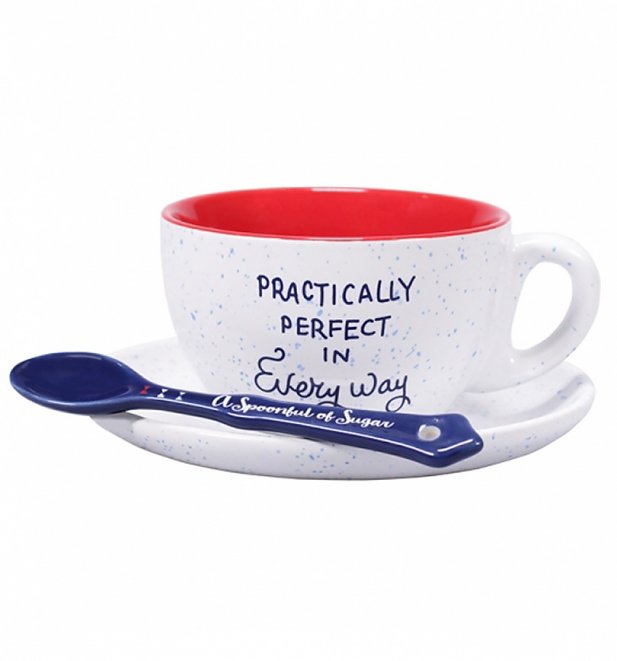 Disney Mary Poppins Practically Perfect Cup & Saucer Set Disney Mary Poppins Practically Perfect Cup & Saucer Set