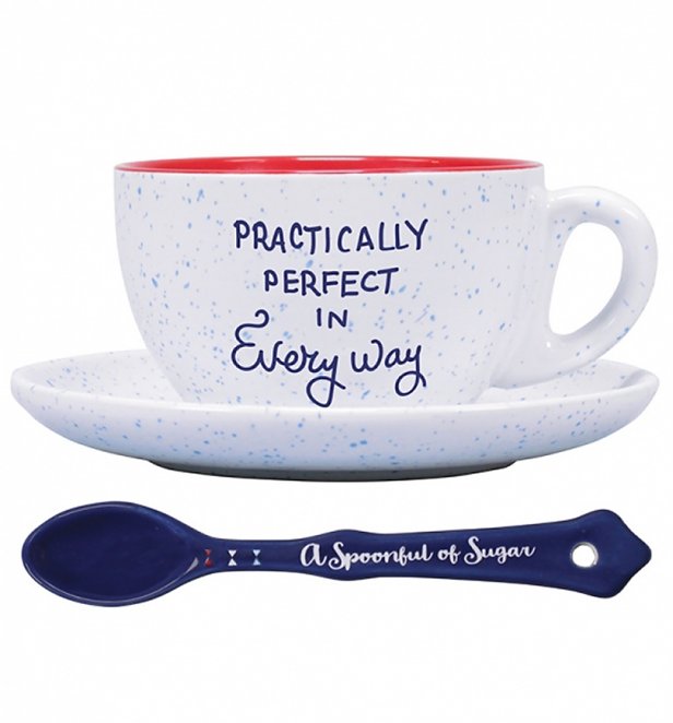 Disney Mary Poppins Practically Perfect Cup & Saucer Set Disney Mary Poppins Practically Perfect Cup & Saucer Set