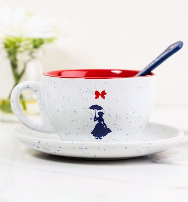 Disney Mary Poppins Practically Perfect Cup & Saucer Set Disney Mary Poppins Practically Perfect Cup & Saucer Set
