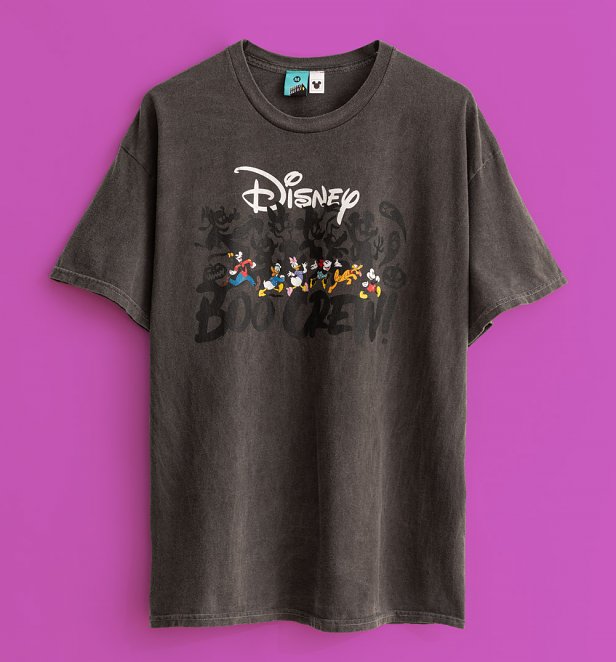 Disney Mickey Mouse And Friends Boo Crew Vintage Wash Charcoal T-Shirt Disney Mickey Mouse And Friends Boo Crew Vintage Wash Charcoal T-Shirt