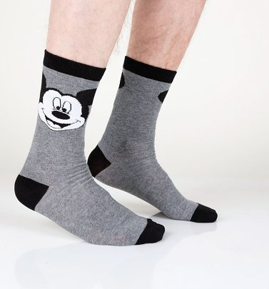 Disney Mickey Mouse Grey Socks Disney Mickey Mouse Grey Socks