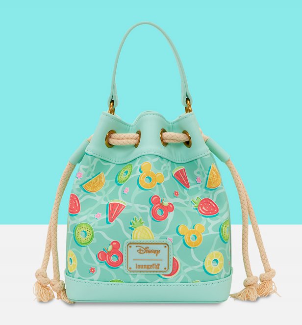 Loungefly Disney Mickey and Minnie Beach Fun Bucket Crossbody Bag