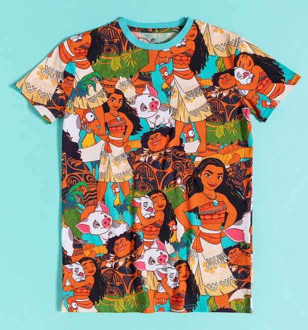 Disney Moana All Over Print T-Shirt from Cakeworthy