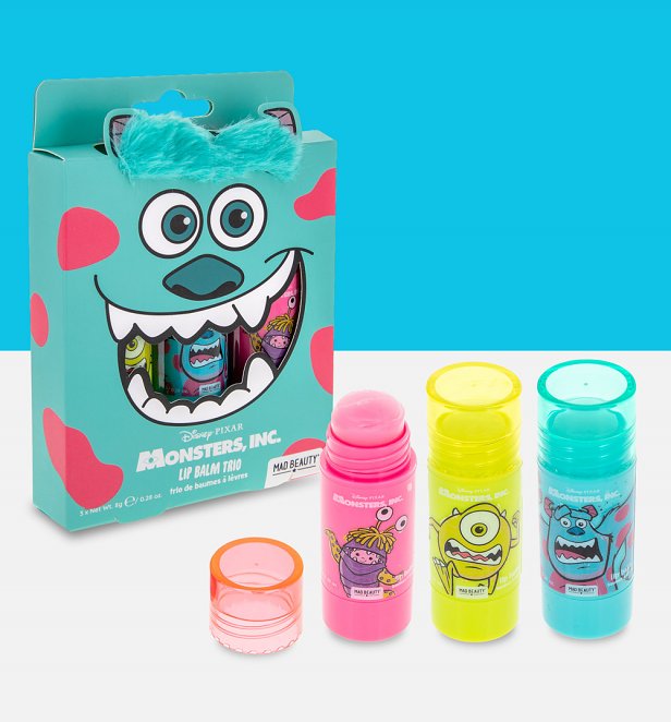 Disney Pixar Monsters Inc Lip Balm Trio from Mad Beauty Disney Pixar Monsters Inc Lip Balm Trio from Mad Beauty