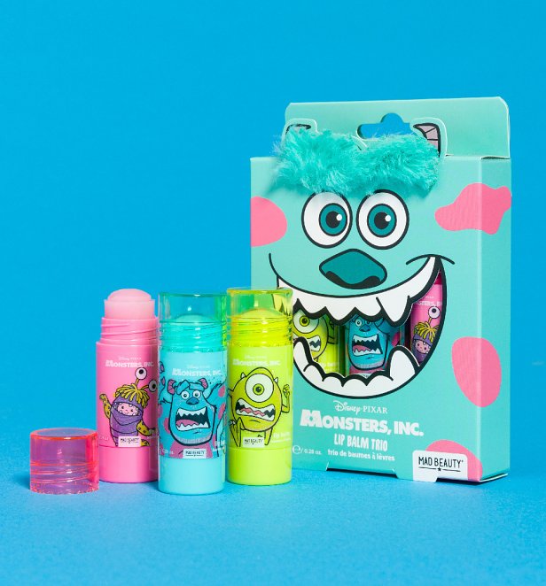 Disney Pixar Monsters Inc Lip Balm Trio from Mad Beauty Disney Pixar Monsters Inc Lip Balm Trio from Mad Beauty