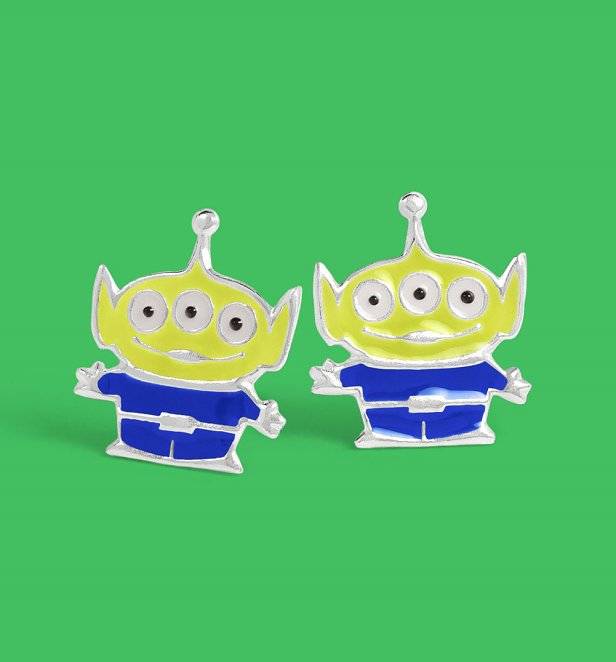 Disney Pixar Toy Story Alien Sterling Silver Earrings