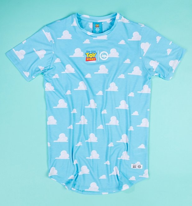 Disney Pixar Toy Story Clouds Repeat Print T Shirt From Hype