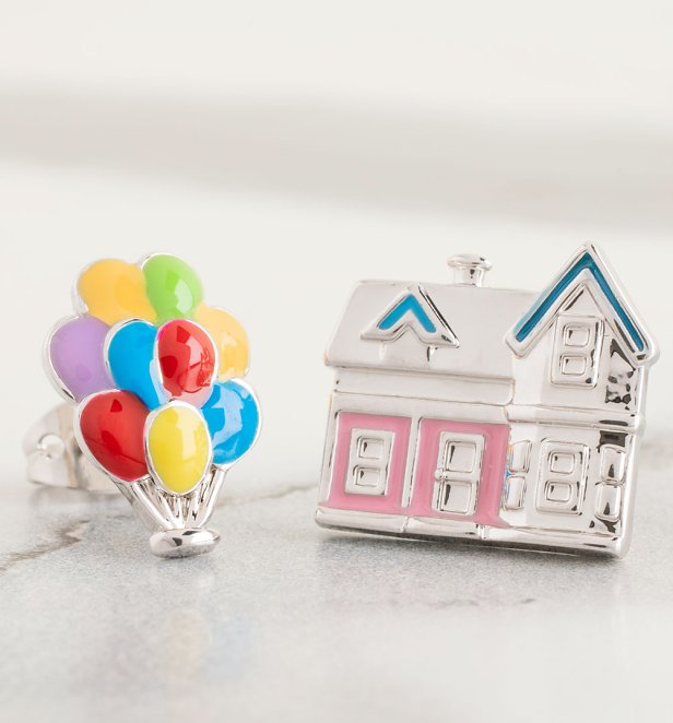 Disney Pixar UP House and Balloons Mismatched Stud Earrings