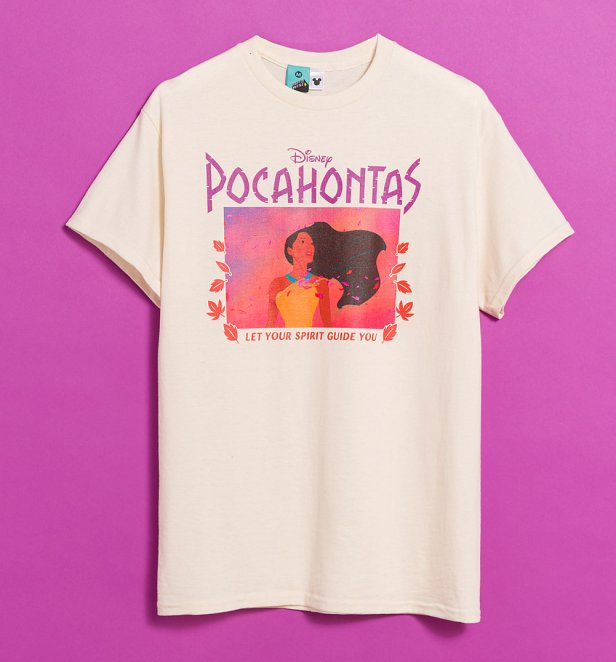 Disney Pocahontas Let Your Spirit Guide You Natural T-Shirt