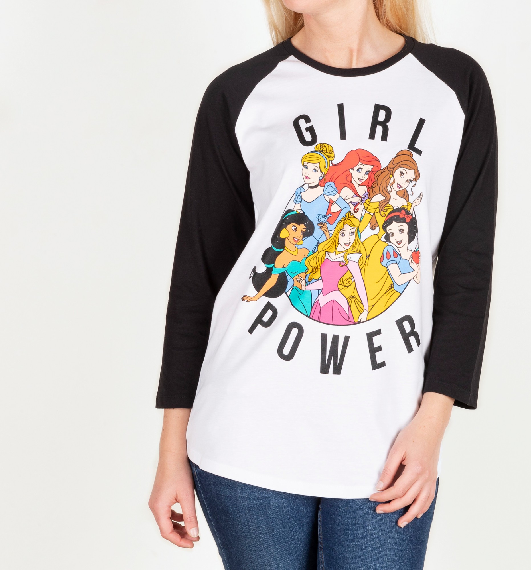 Disney Princess Girl Power Baseball T-Shirt