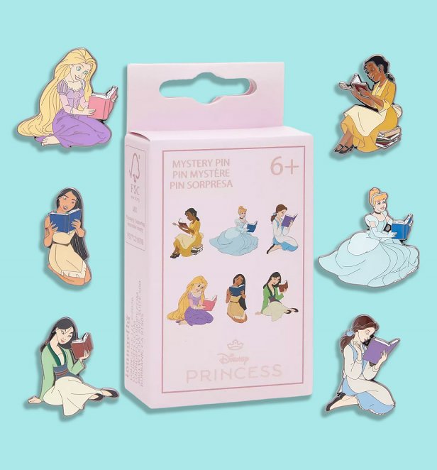 Loungefly Disney Princess Reading Mystery Box Pin Loungefly Disney Princess Reading Mystery Box Pin