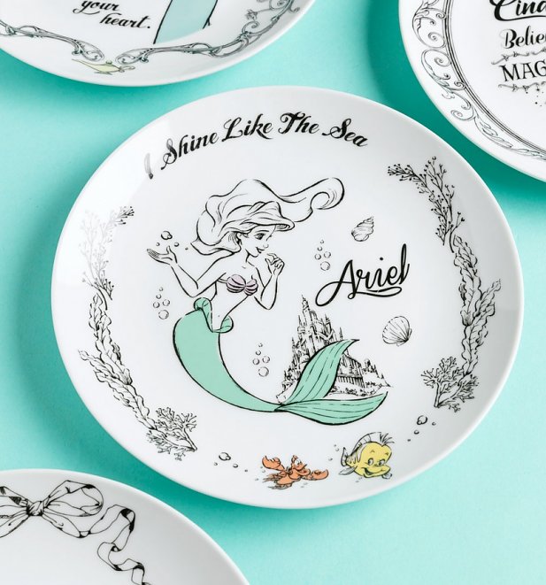 disney princess ceramic plate set