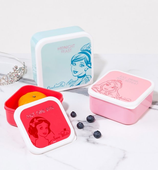 Disney Princess Set Of Three Snack Boxes Disney Princess Set Of Three Snack Boxes