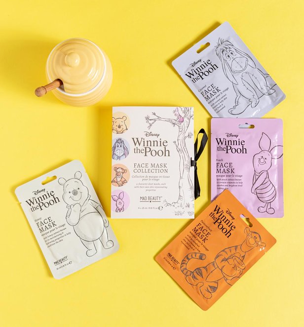 Disney Set Of 4 Winnie The Pooh Sheet Face Masks from Mad Beauty