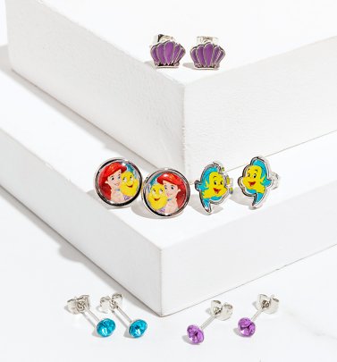 Disney Set of Five Little Mermaid Stud Earrings