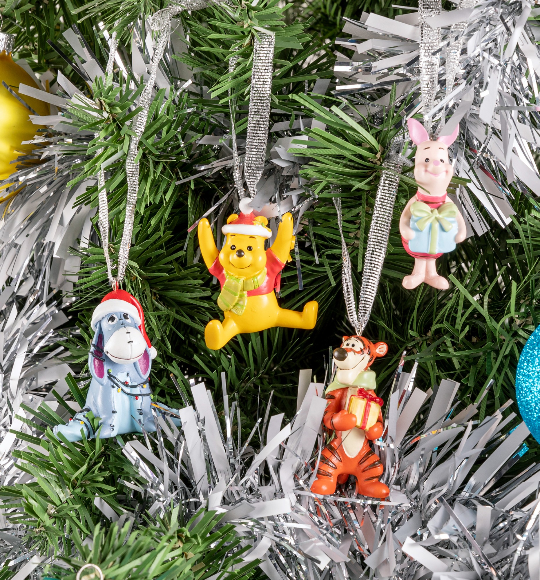 Disney Set of Four Winnie The Pooh Hanging Decorations