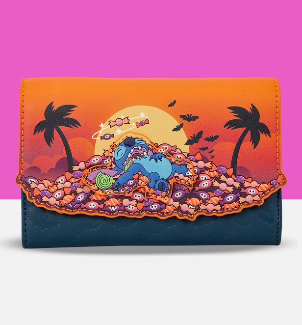 Loungefly Disney Stitch Halloween Candy Wallet Loungefly Disney Stitch Halloween Candy Wallet