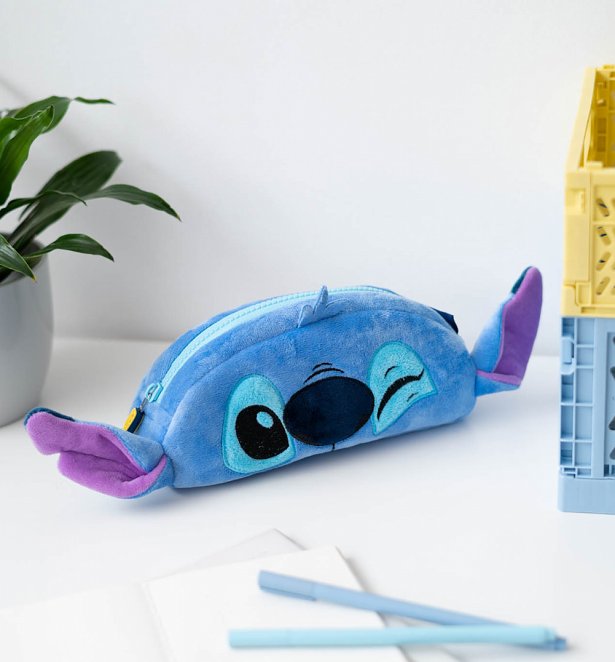 Disney Stitch Plush Pencil Case
