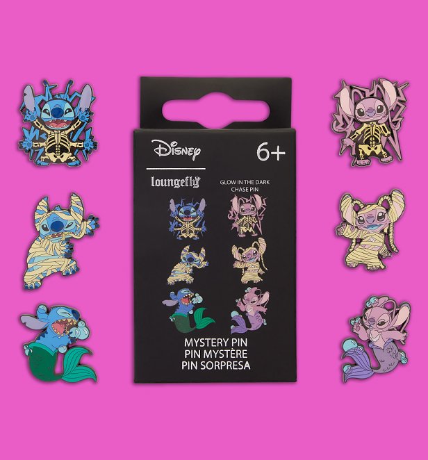 Loungefly Disney Stitch & Angel Halloween Costumes Mystery Box Pin Loungefly Disney Stitch & Angel Halloween Costumes Mystery Box Pin