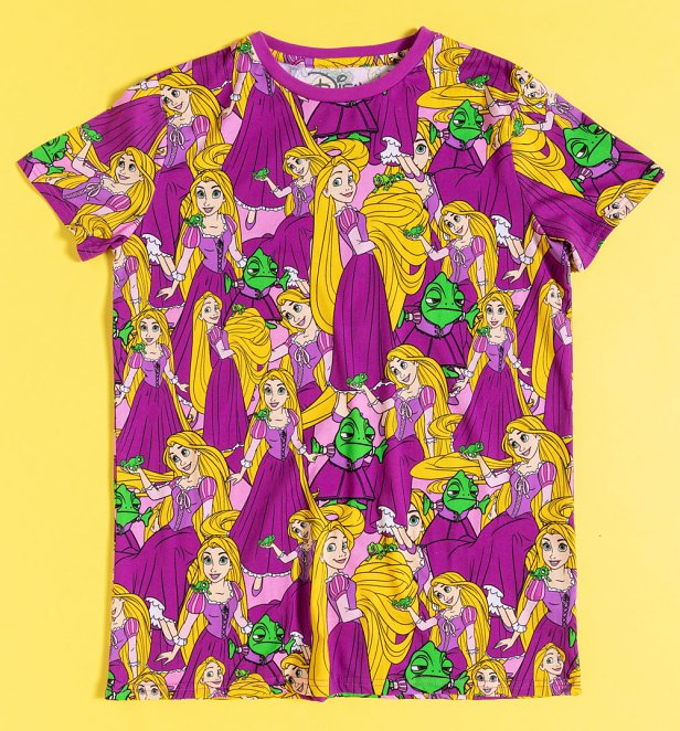 Disney Tangled Rapunzel All Over Print T-Shirt from Cakeworthy