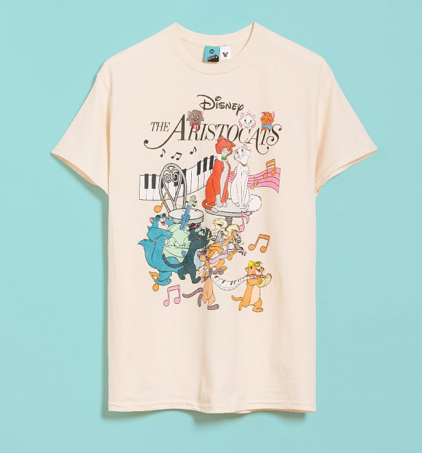 Disney The Aristocats Gang Natural T-Shirt Disney The Aristocats Gang Natural T-Shirt