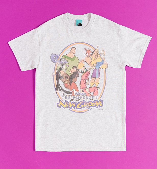 Disney The Emperors New Groove Ash Grey T-Shirt Disney The Emperors New Groove Ash Grey T-Shirt